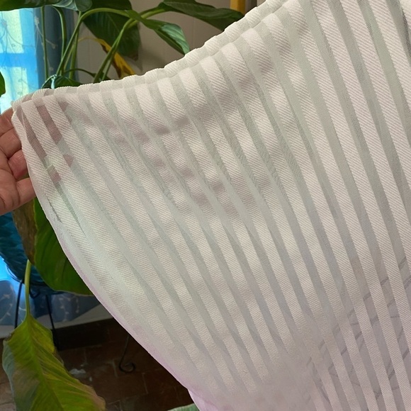 Caren Sport size 3X sheer asymmetrical stripes dressy casual feminine - Picture 2 of 6